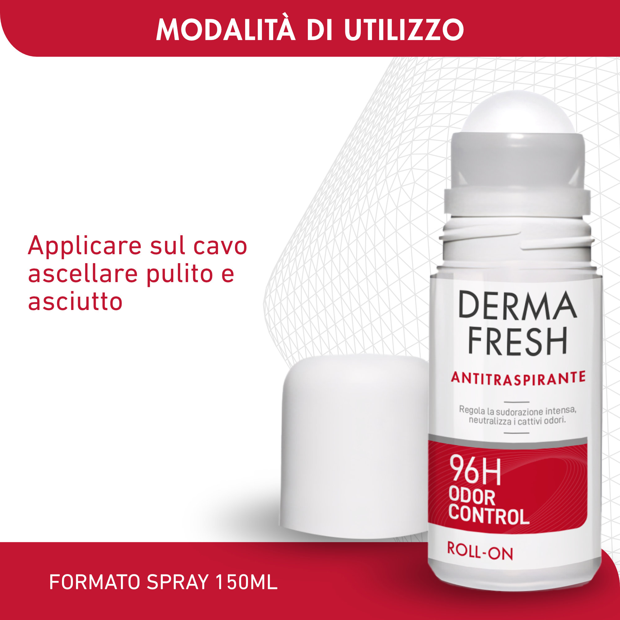Dermafresh ANTITRASPIRANTE 96H ODOR CONTROL Roll-on
