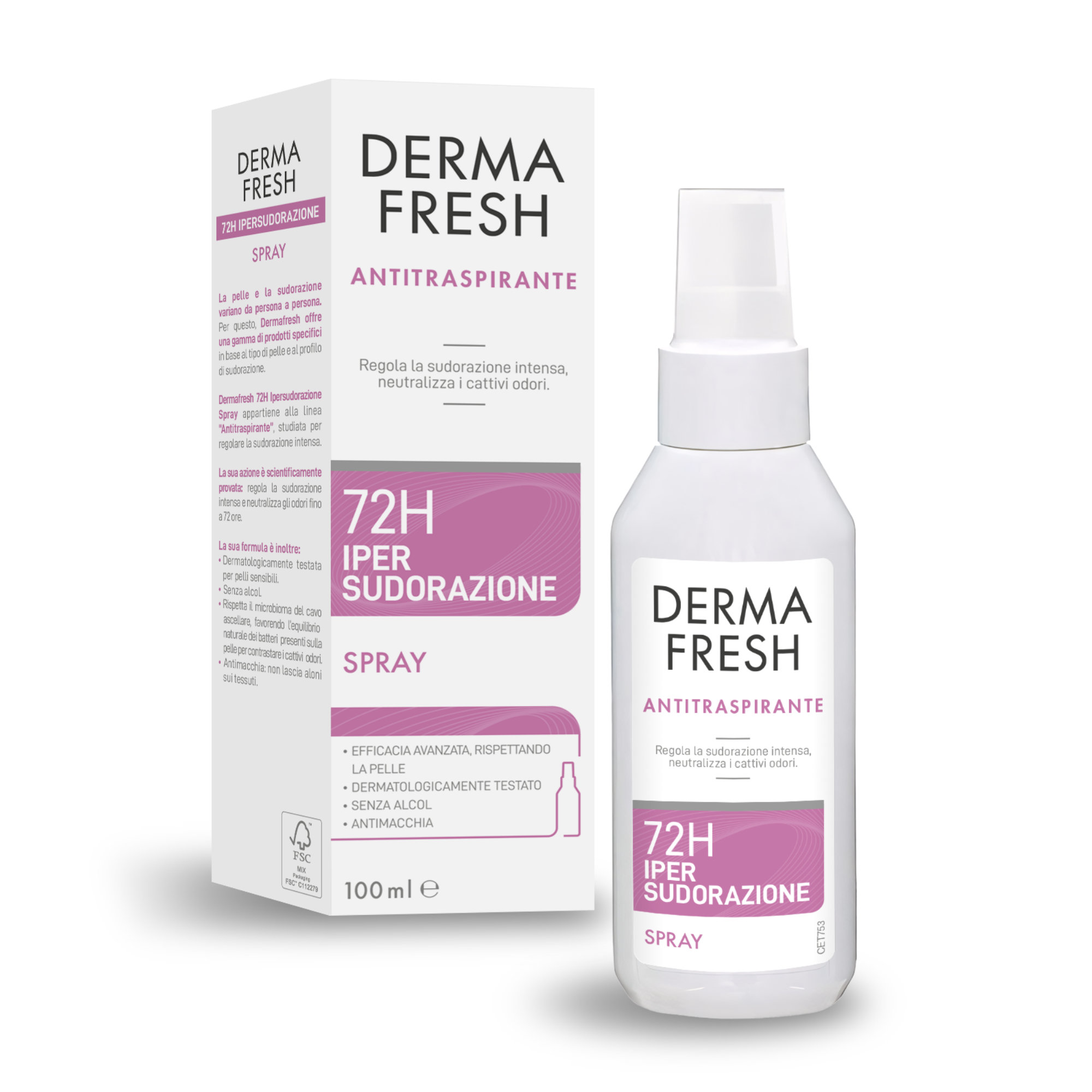 Dermafresh 72H IPER SUDORAZIONE Spray