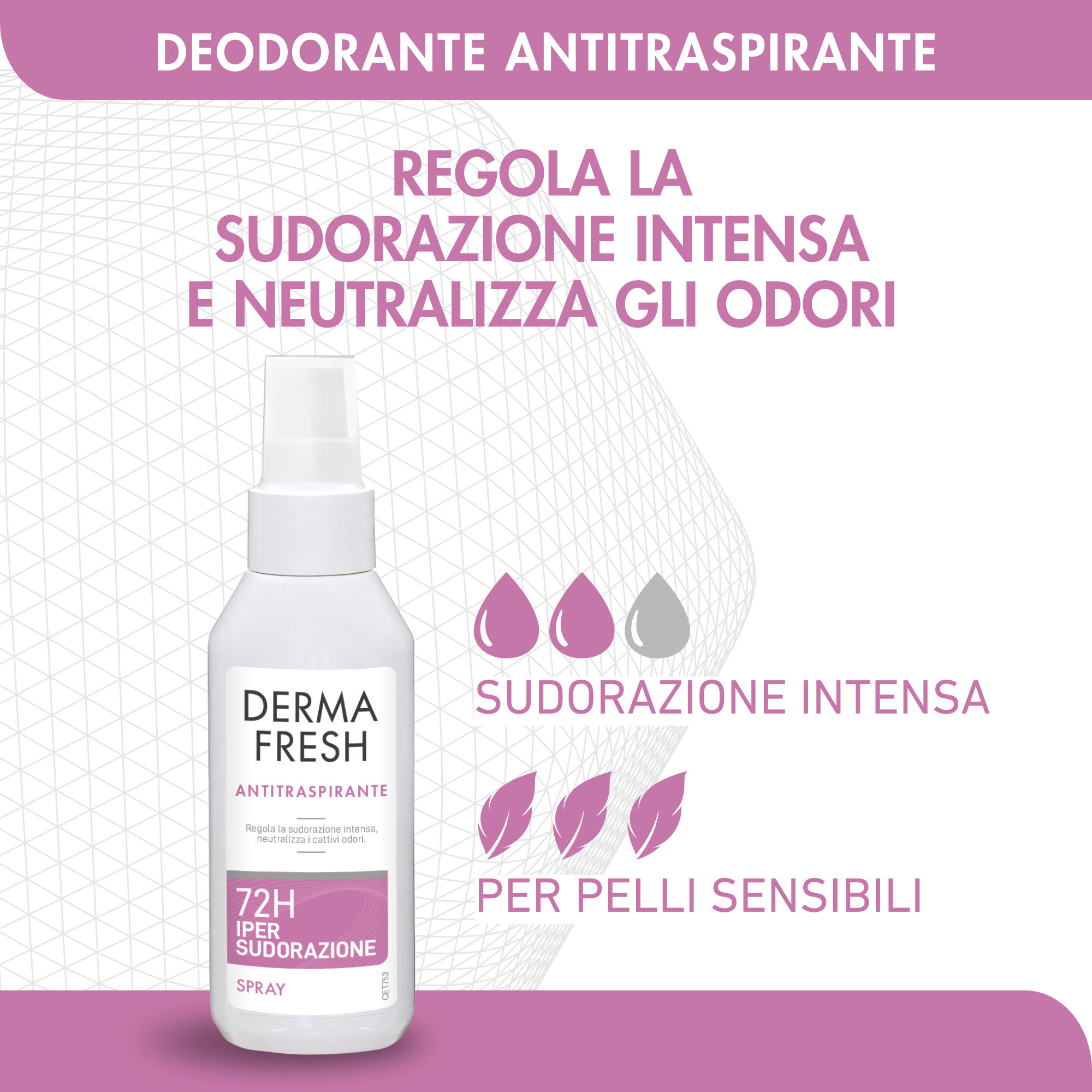 Dermafresh 72H IPER SUDORAZIONE Spray