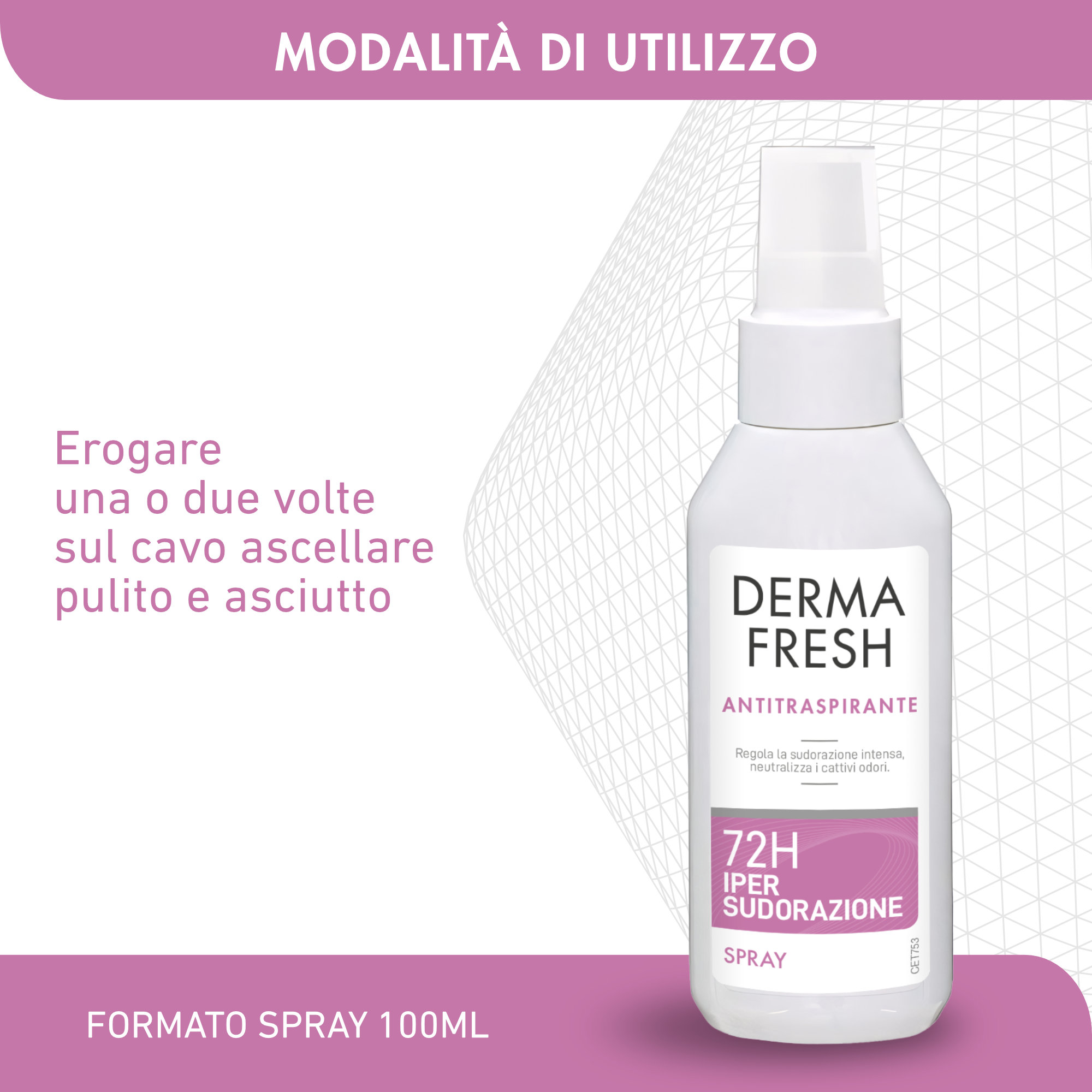 Dermafresh 72H IPER SUDORAZIONE Spray