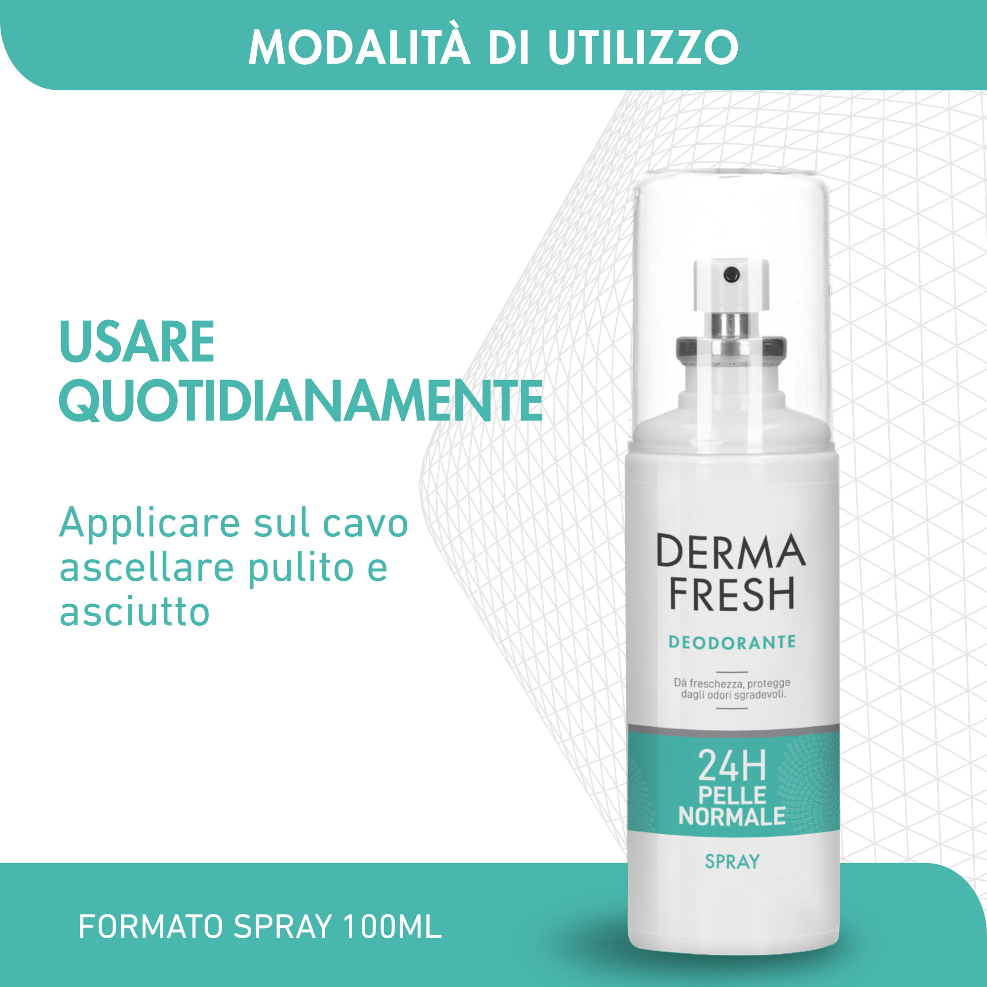 Dermafresh DEODORANTE 24H PELLE NORMALE Spray