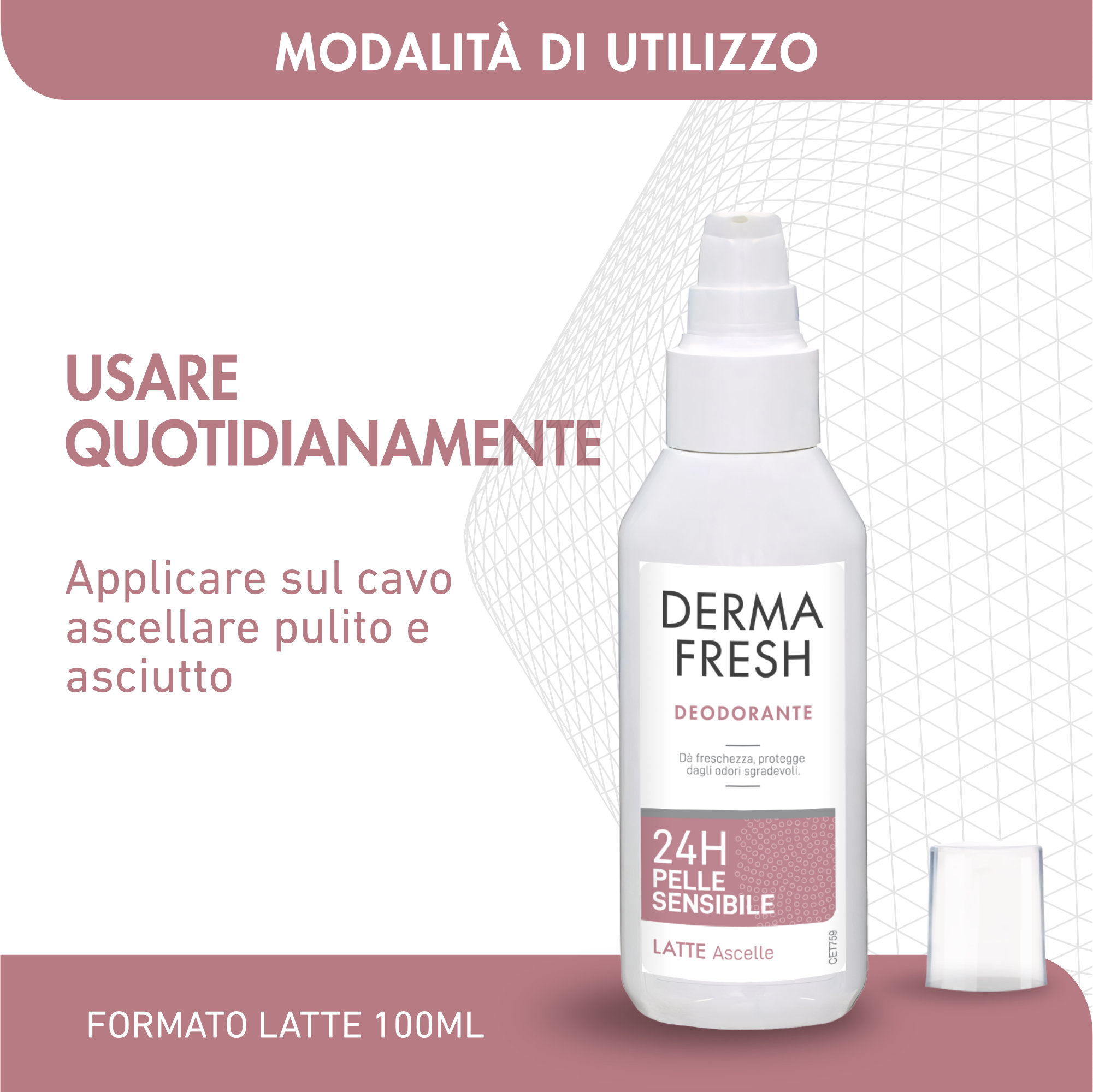 Dermafresh DEODORANTE 24H PELLE SENSIBILE Latte Ascelle