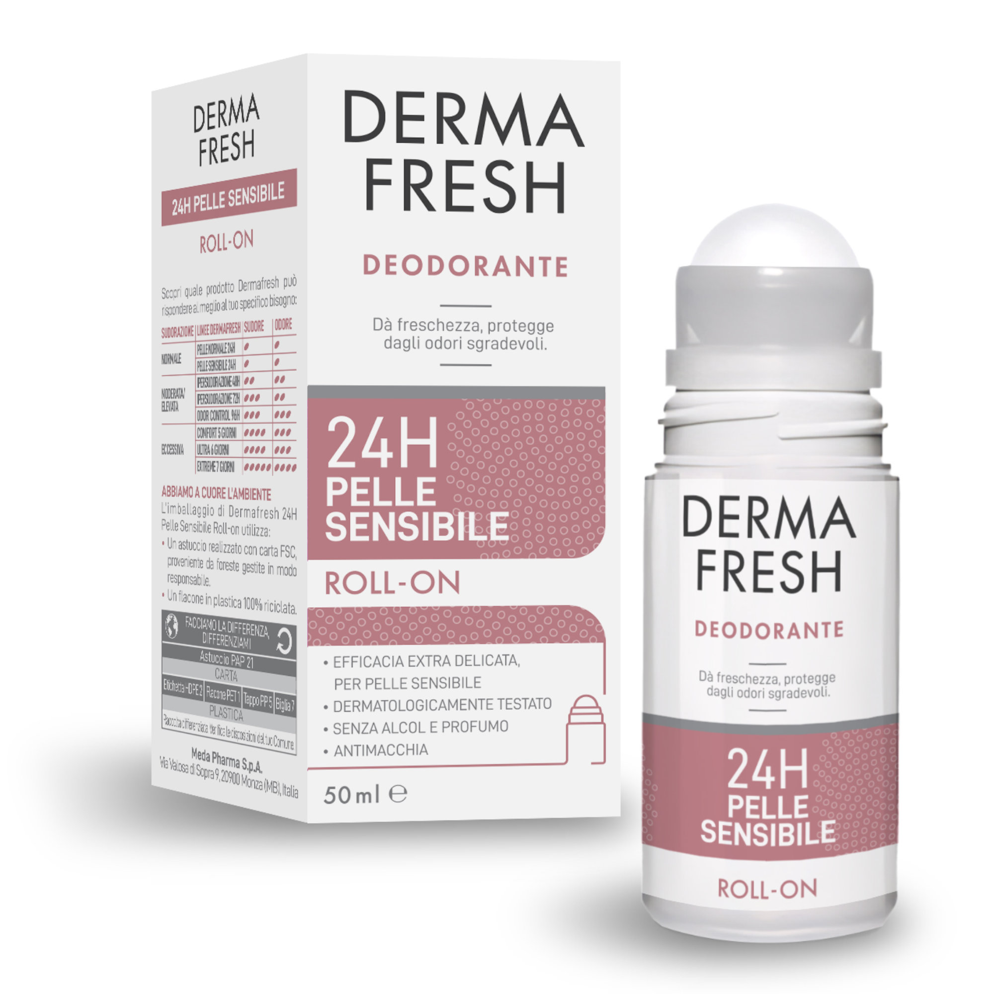 Dermafresh DEODORANTE 24H PELLE SENSIBILE Roll-on