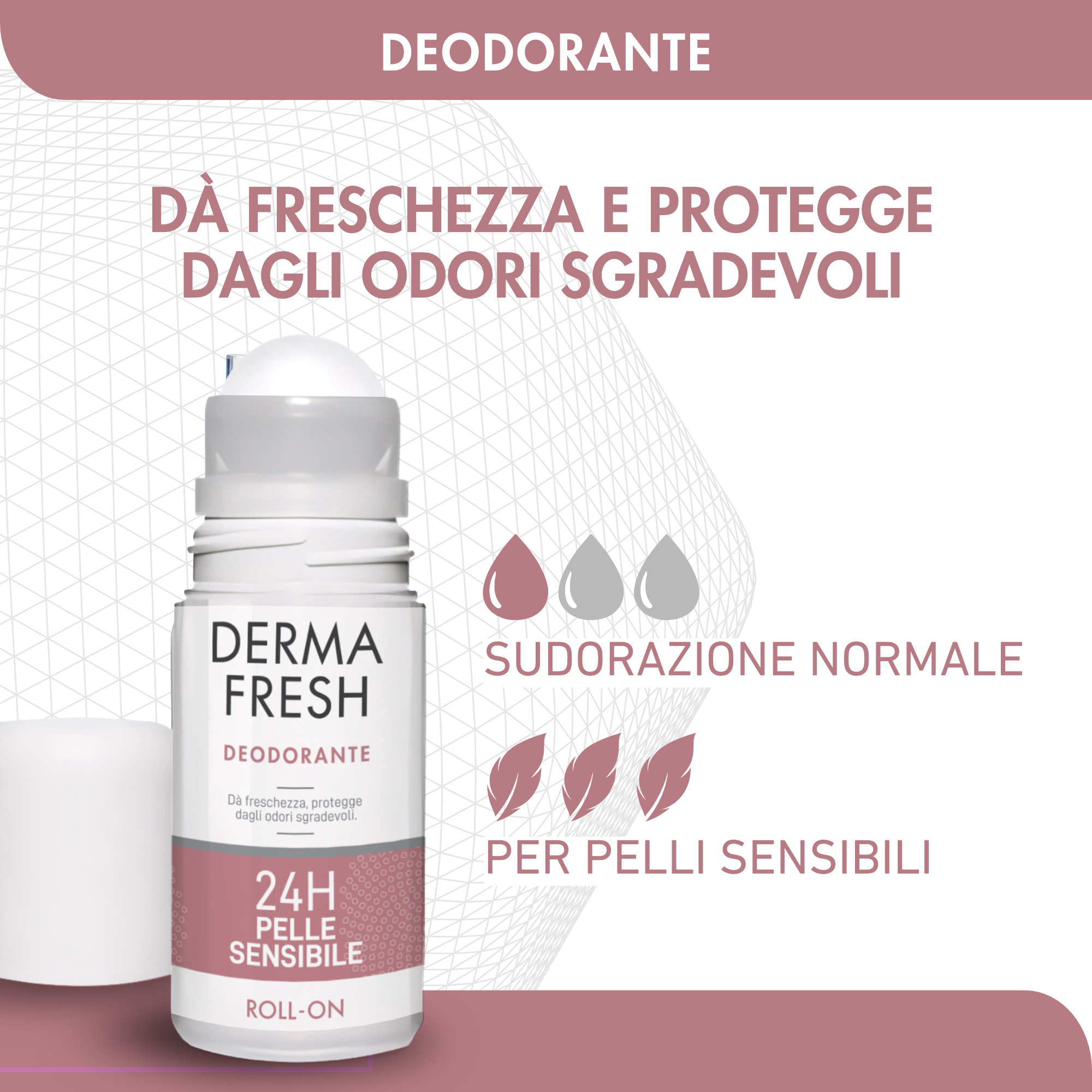Dermafresh DEODORANTE 24H PELLE SENSIBILE Roll-on