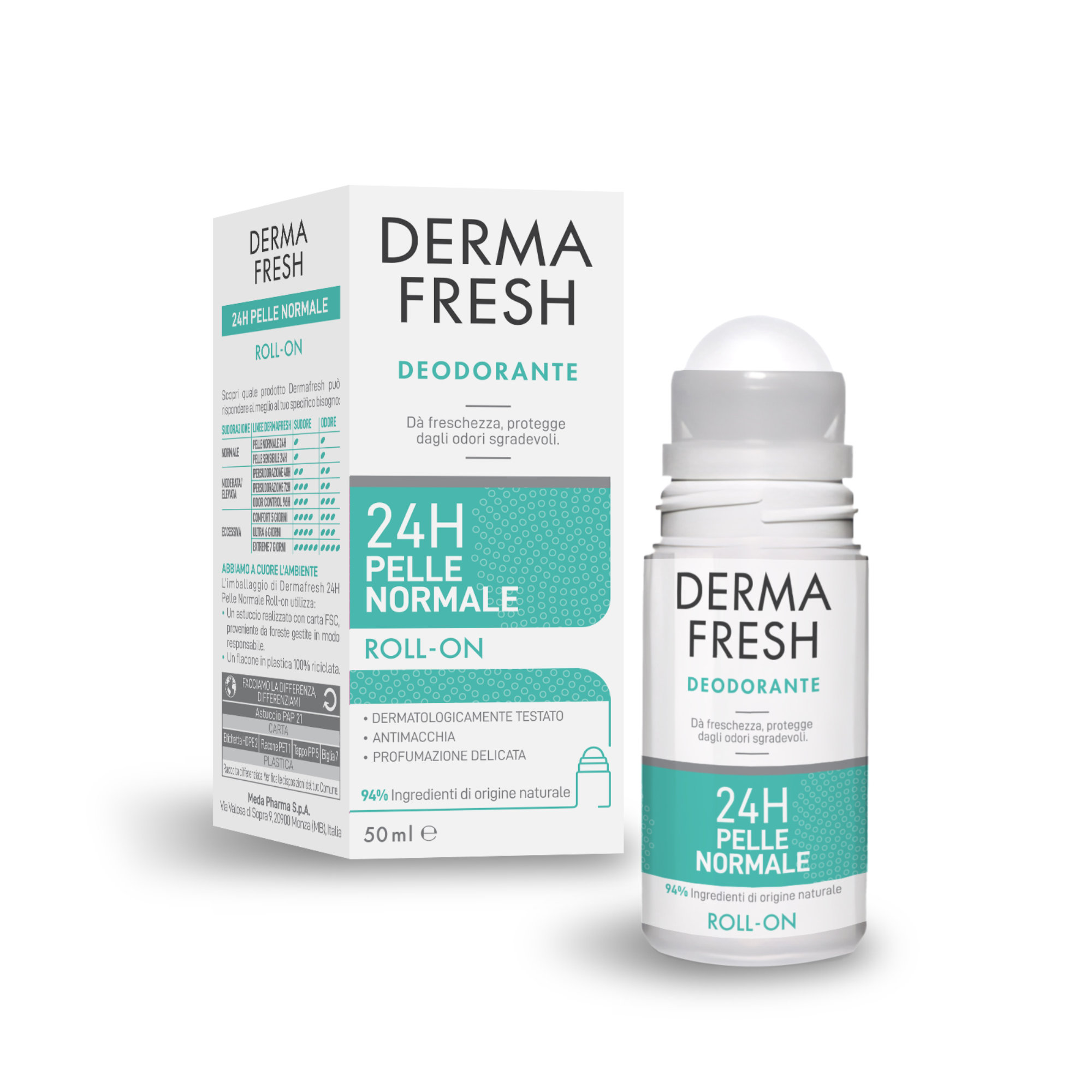 Dermafresh DEODORANTE 24H PELLE NORMALE Roll-on