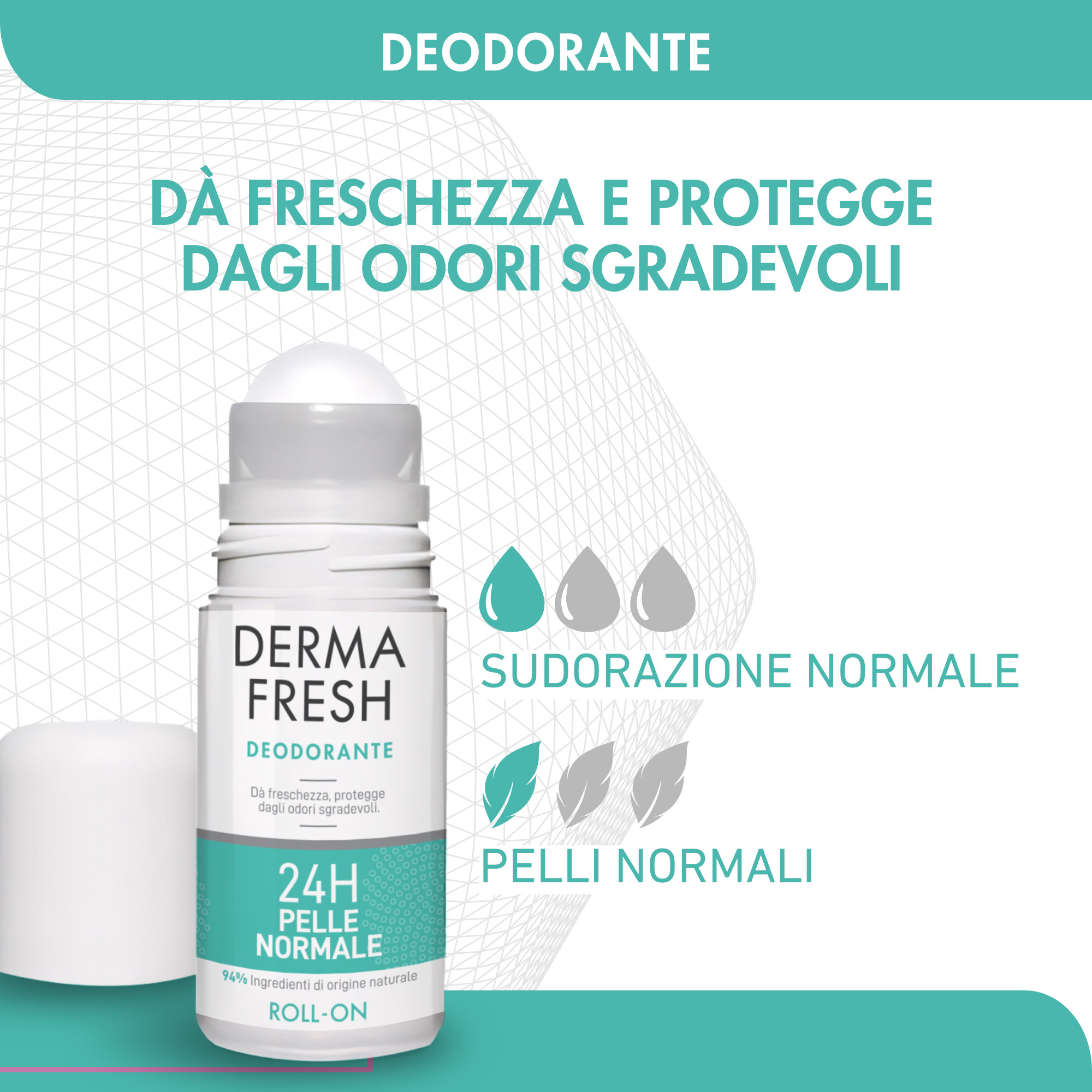 Dermafresh DEODORANTE 24H PELLE NORMALE Roll-on