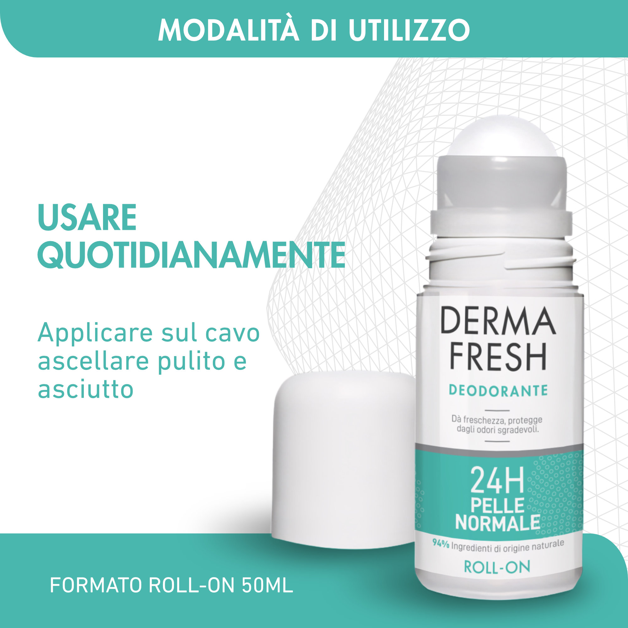 Dermafresh DEODORANTE 24H PELLE NORMALE Roll-on