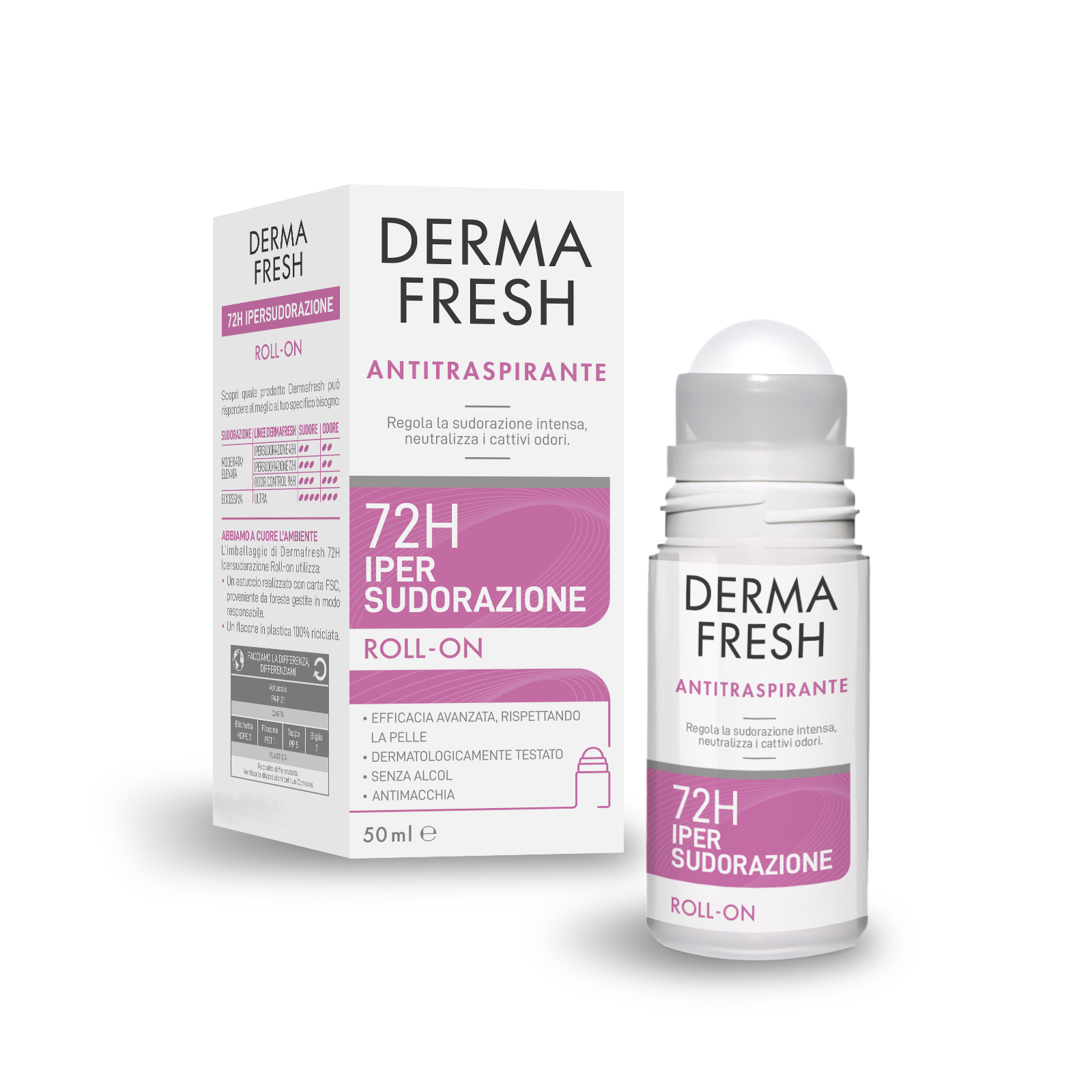 Dermafresh 72H IPER SUDORAZIONE Roll-on